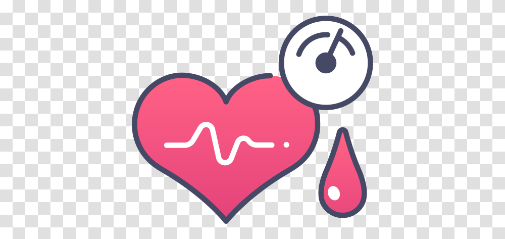 Pressure Hypertension Medical Health Blood Diseases Icon, Heart, Pillow, Cushion, Text Transparent Png