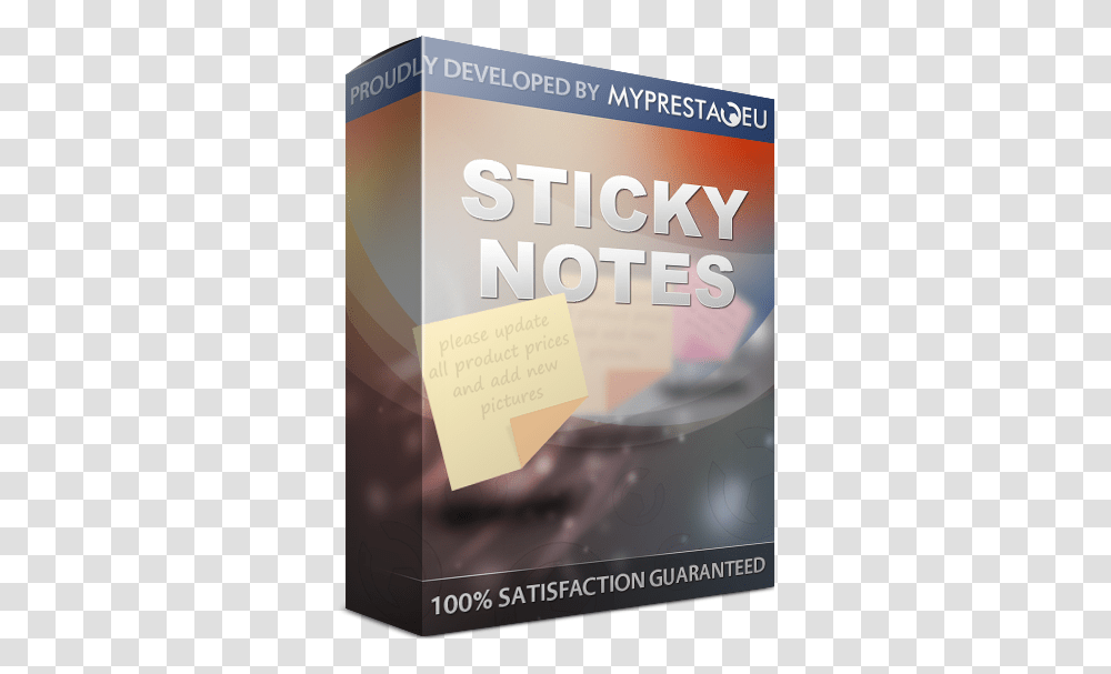 Prestashop Back Office Sticky Notes Book Cover, Text, Poster, Advertisement, Flyer Transparent Png