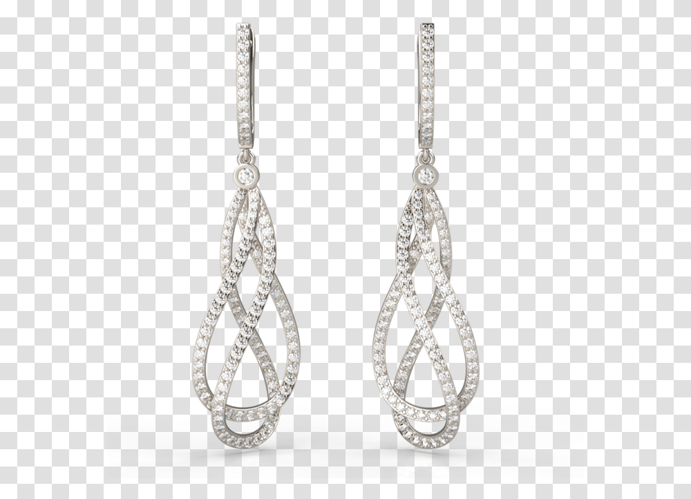 Prestige Intertwined Diamond Earrings Download Earrings, Crystal, Jewelry, Accessories, Accessory Transparent Png