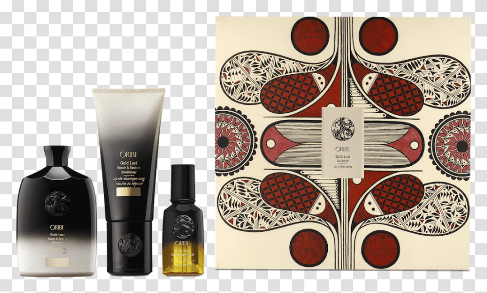 Pretty Beautiful Oribe Gold Lust Collection, Bottle, Cosmetics, Art, Wristwatch Transparent Png