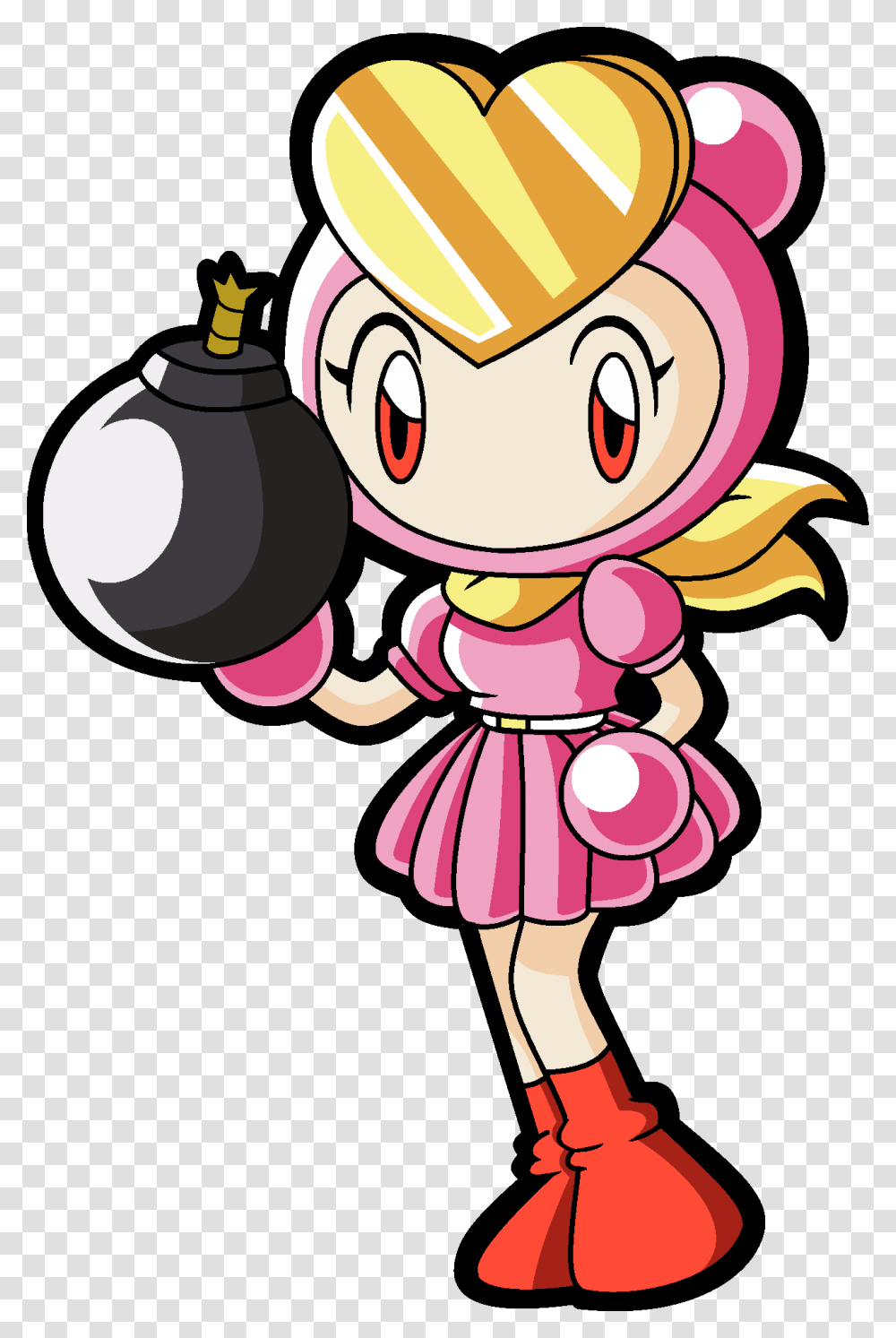 Pretty Bomber Download Bomberman Land Cute Pink, Rattle Transparent Png