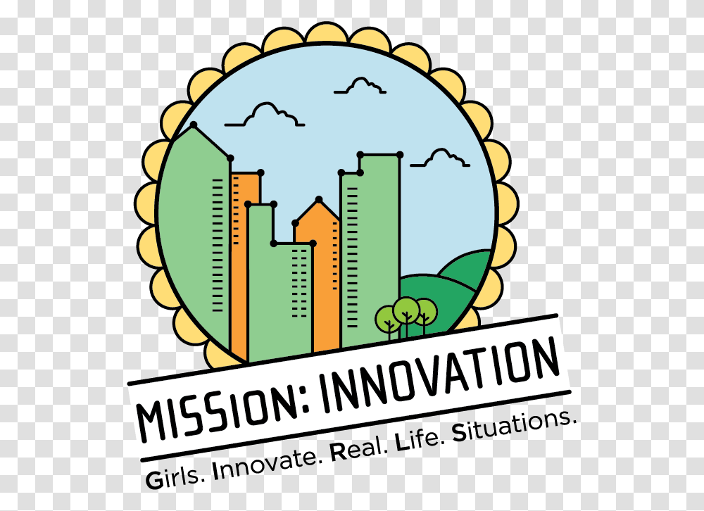 Pretty Brainy Mission Innovation Girls Innovate Real Life, Label, Logo Transparent Png