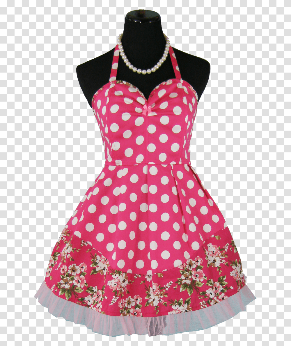 Pretty In Pink Apron Robe Gros Pois, Texture, Polka Dot, Dress Transparent Png