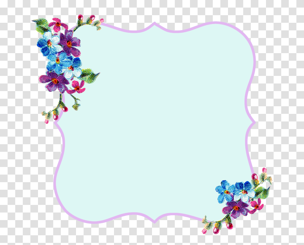 Pretty Lavender And Blue Printable Frame Proverbs 18, Floral Design, Pattern Transparent Png