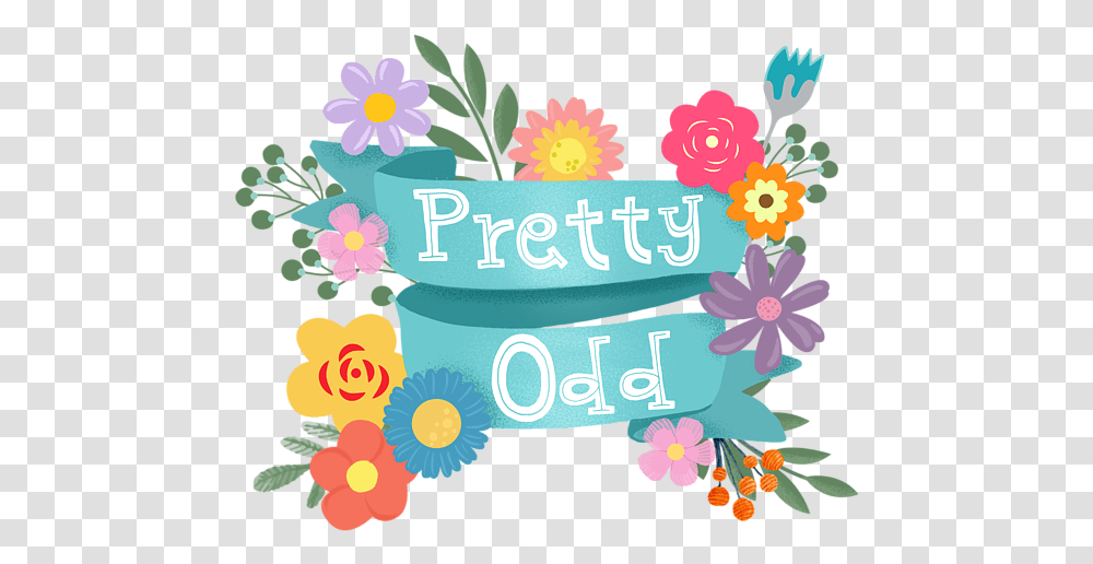 Pretty. Odd., Floral Design, Pattern Transparent Png