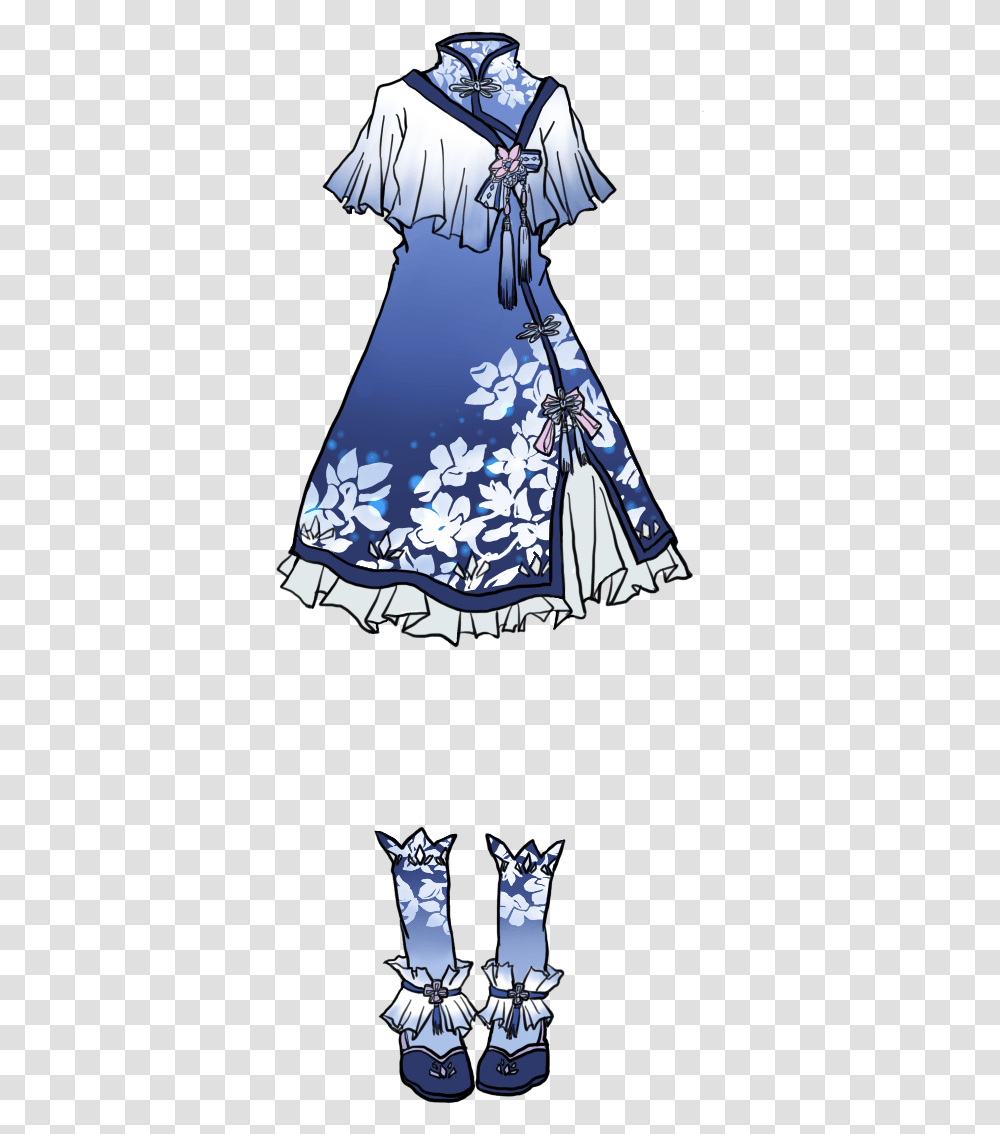 Preview Blue Lolita Dress Art, Apparel, Skirt, Female Transparent Png