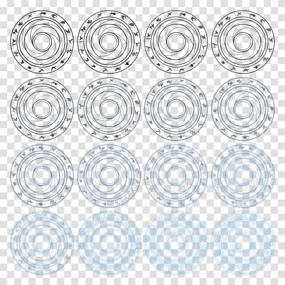 Preview Magic Circle Sprite Sheet, Spiral, Coil, Rug Transparent Png