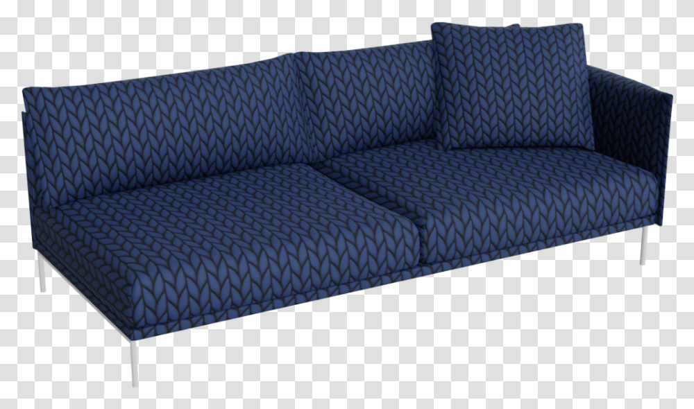 Preview Of Gentry Blue Chaise Lounge Studio Couch, Furniture, Cushion, Rug, Foam Transparent Png