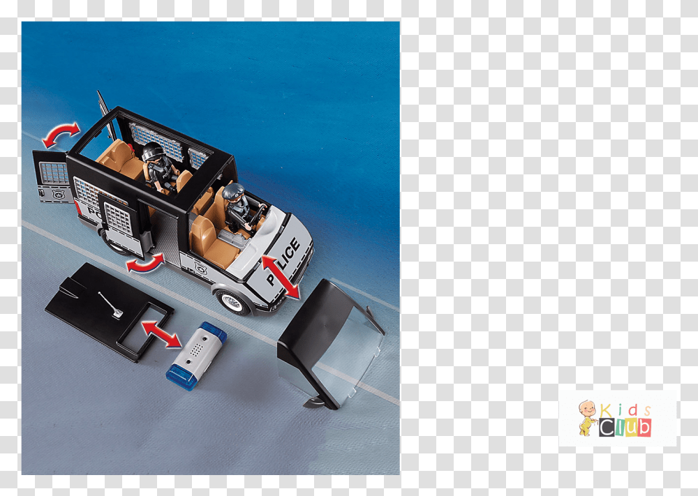 Previous Next Playmobil 6043 City Action Police Playmobil Police Van, Car, Vehicle, Transportation, Automobile Transparent Png