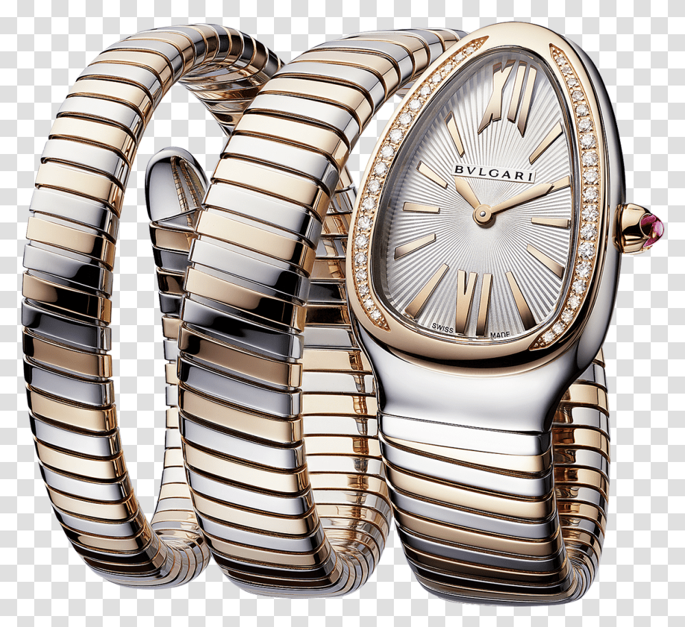 Price Of Bvlgari Serpenti Tubogas Watch, Wristwatch, Clock Tower, Architecture, Building Transparent Png