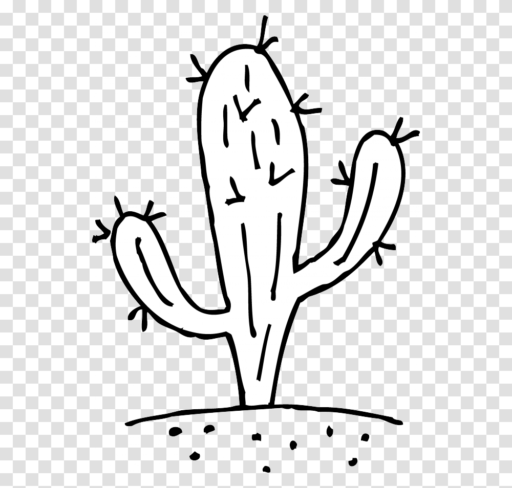 Prickly Cactus Coloring, Plant, Stencil, Sprout, Produce Transparent Png