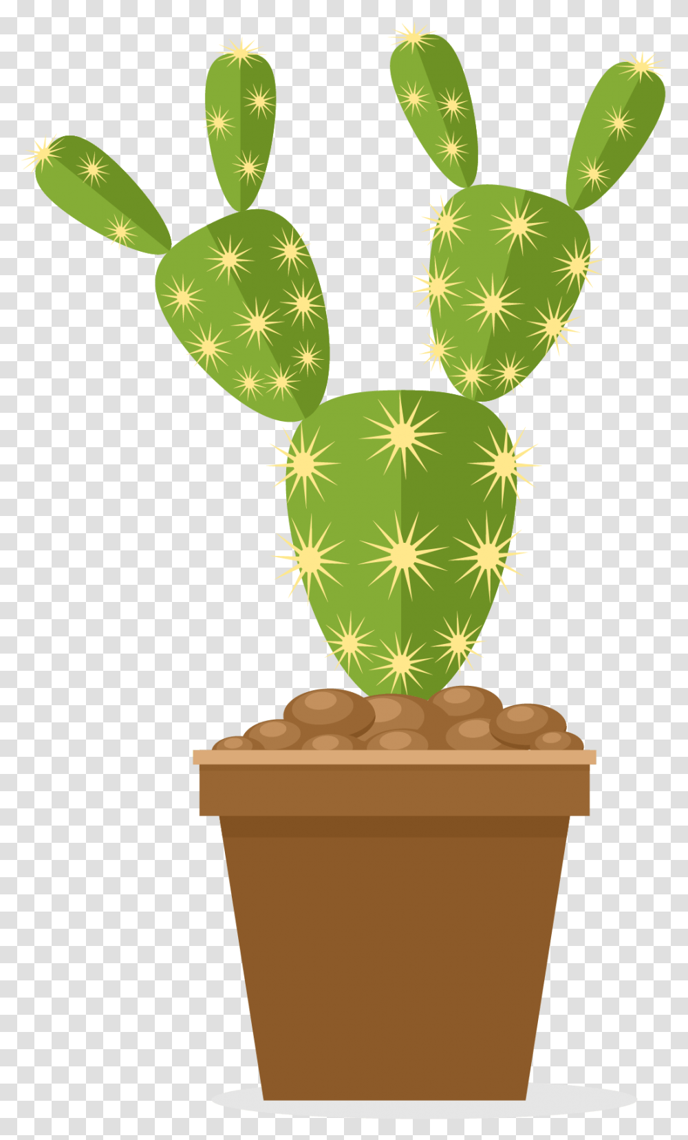 Prickly Pear Clipart Nopal Animado, Plant, Cactus Transparent Png