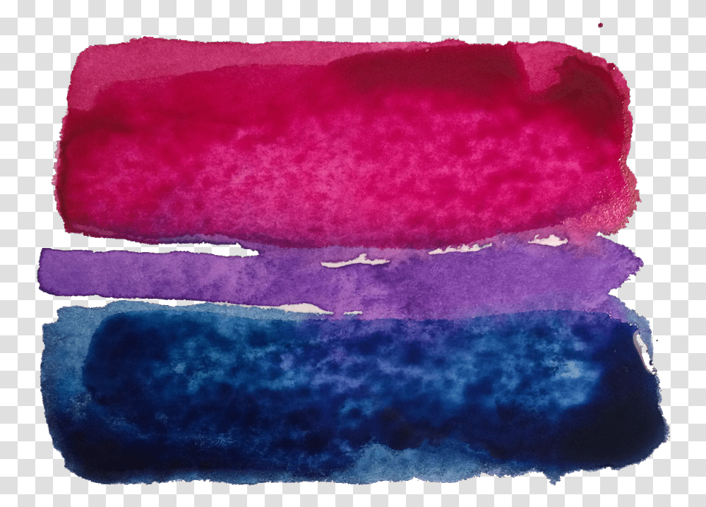 Pride Bi Bisexual Pink Blue Purple Lgbt Watercolor Paint, Nature, Outdoors, Ice, Rock Transparent Png