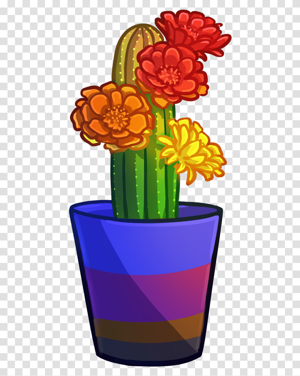 Pride Cacti, Plant, Cactus, Daisy, Flower Transparent Png