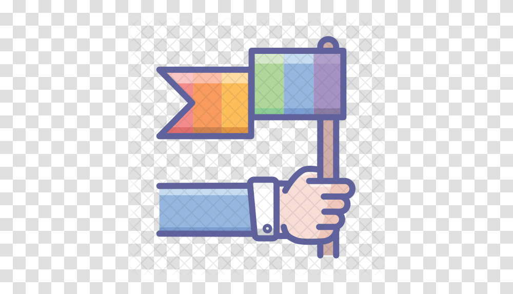 Pride Flag Icon Illustration, Text, Hand, Alphabet Transparent Png