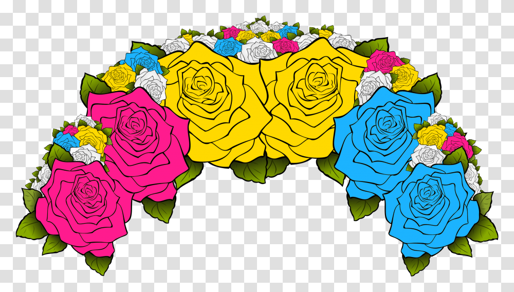 Pride Flower Crowns Alachua County Library District Flower Crown Pride, Pattern, Graphics, Art, Ornament Transparent Png