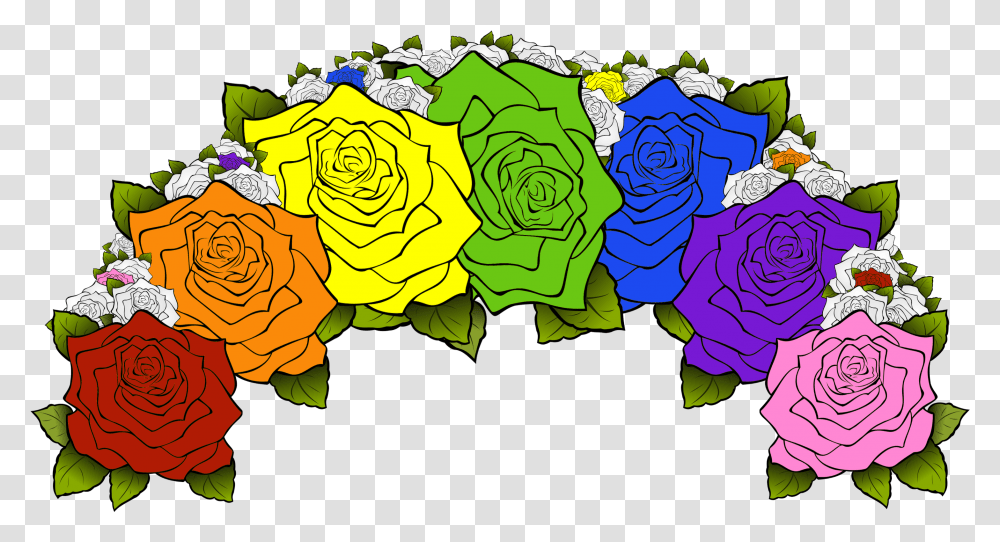 Pride Flower Crowns Alachua County Library District Rose Flower Crown, Graphics, Art, Floral Design, Pattern Transparent Png