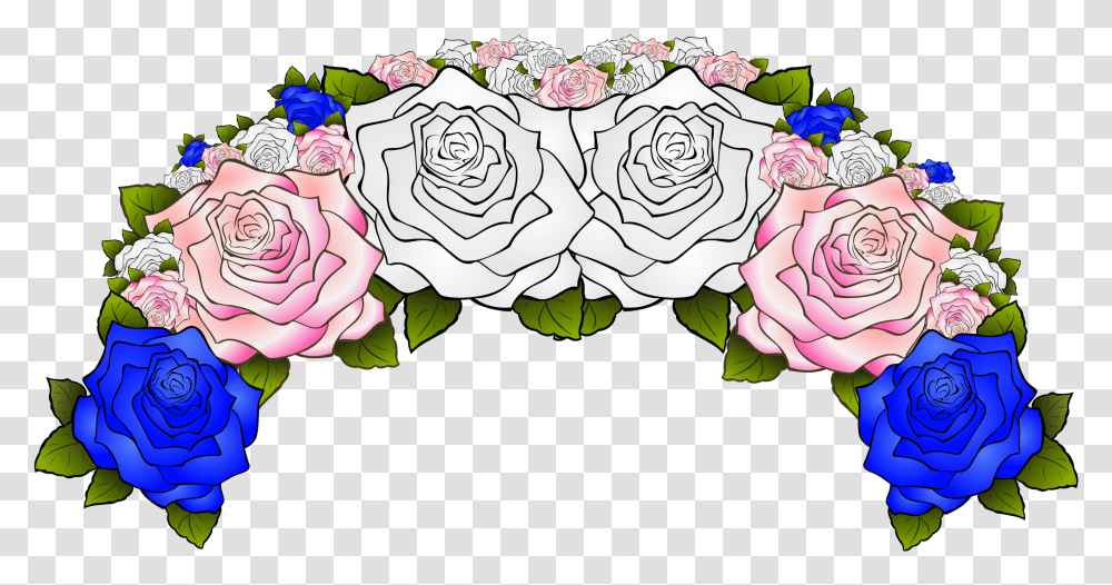 Pride Flower Crowns Alachua County Library District Trans Flower Crown, Plant, Floral Design, Pattern, Graphics Transparent Png
