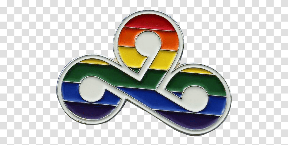 Pride Pin Cloud9 C9 Pride Logo, Symbol, Trademark, Emblem, Text Transparent Png