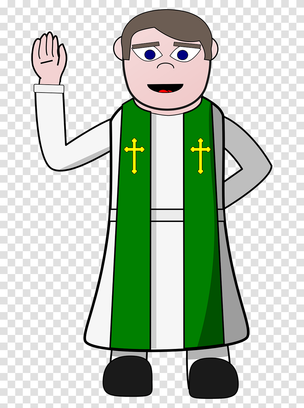 Priest Clipart, Apparel, Costume Transparent Png