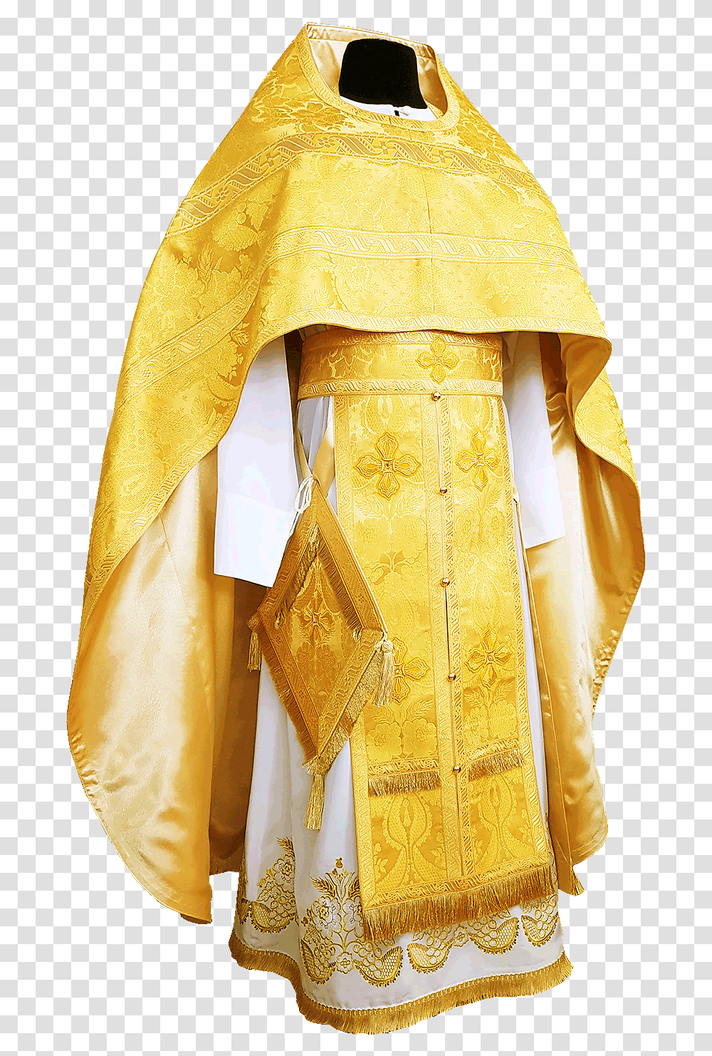 Priest Vestment Yellow Priest Vestments, Clothing, Apparel, Robe, Fashion Transparent Png
