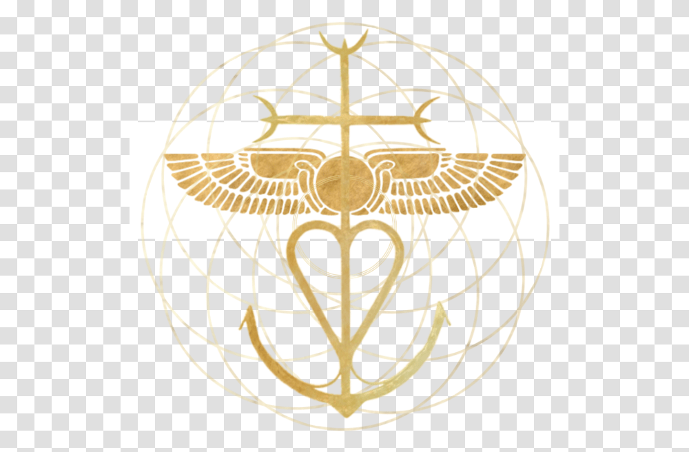 Priestess Training Temple Of Isis Moon Cycle Mary Magdalene Symbol Rose, Emblem, Logo, Trademark, Chandelier Transparent Png
