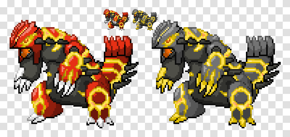 Primal Groudon Gen 3 Sprite, Plant, Toy, Weapon, Weaponry Transparent Png