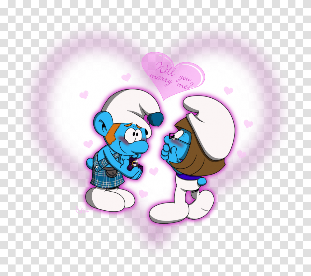 Primarella 28 15 'shini' By Shini Smurf ' Shini And Gutsy Smurf Love, Sweets, Food, Confectionery, Heart Transparent Png