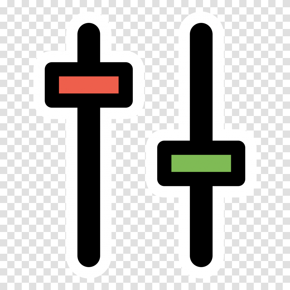 Primary Equalizer Icons, Cross, Light Transparent Png