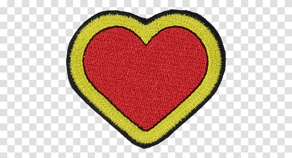 Primary Heart Sticker Patch Heart, Rug, Text Transparent Png