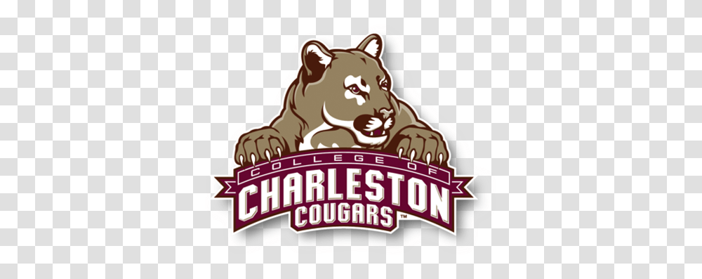 Primary Logo Mark For The College Of College Of Charleston Cougars, Ketchup, Food, Mammal, Animal Transparent Png