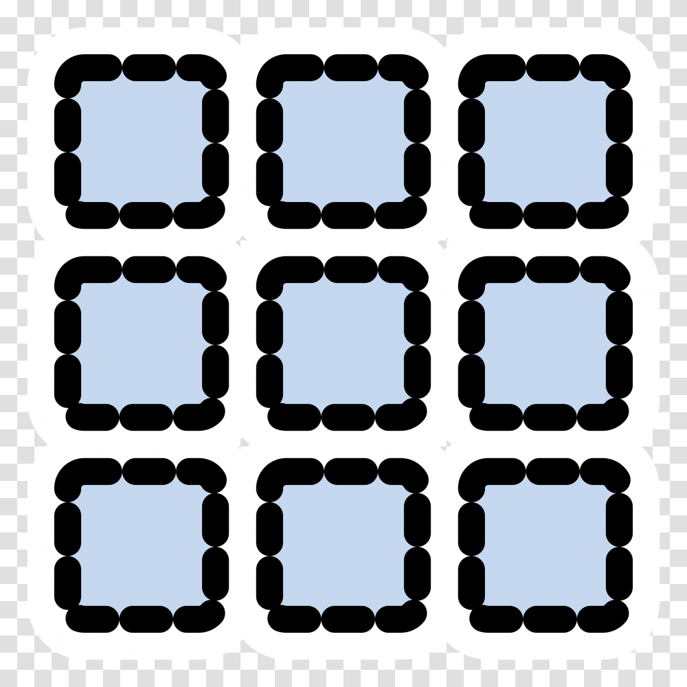 Primary Math Matrix Icons, Number, Stencil Transparent Png