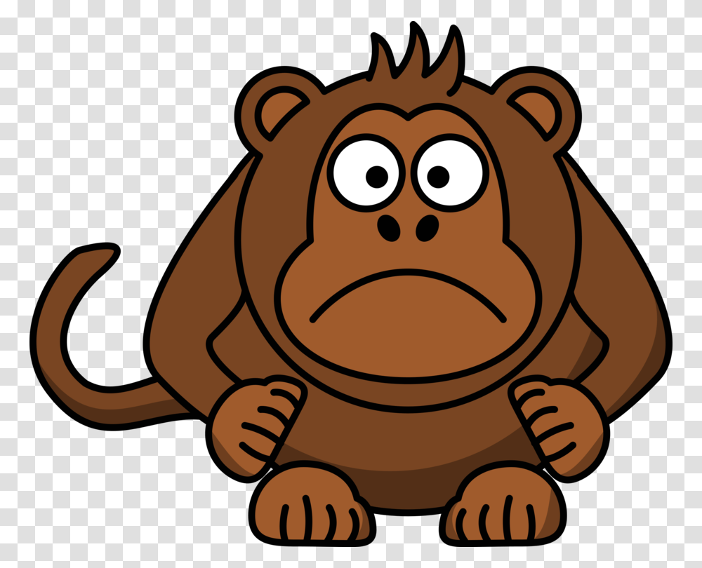 Primate Ape Cartoon Monkey Drawing, Animal, Mammal, Wildlife, Beaver Transparent Png
