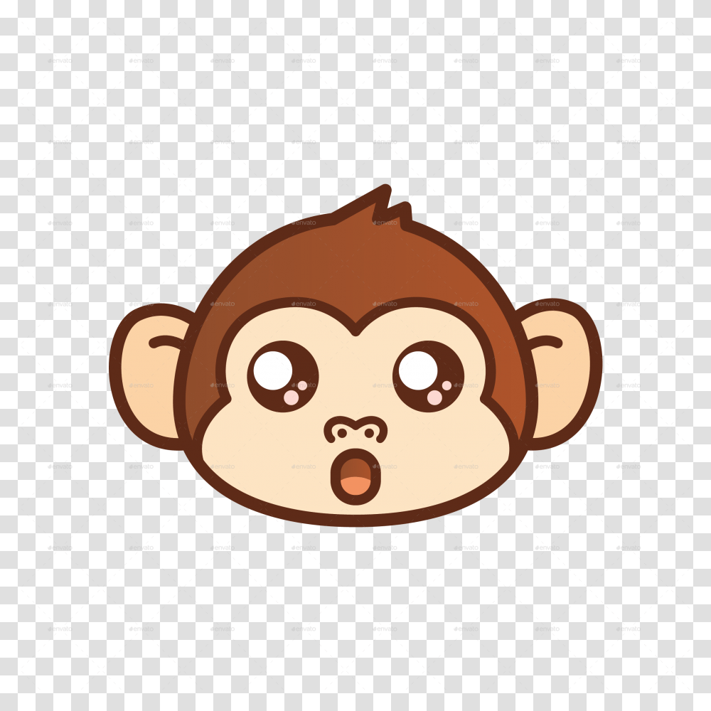 Primate Cute Monkey Cartoon Face, Outdoors, Drawing, Nature Transparent Png