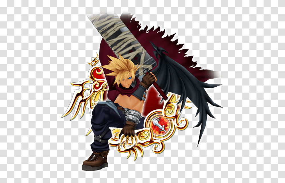 Prime Kh Cloud Khux Stained Glass, Person, Manga, Comics Transparent Png