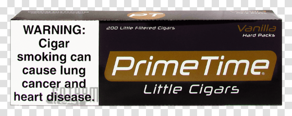 Prime Time Little Cigars Vanilla General Supply, Label, Word, Credit Card Transparent Png