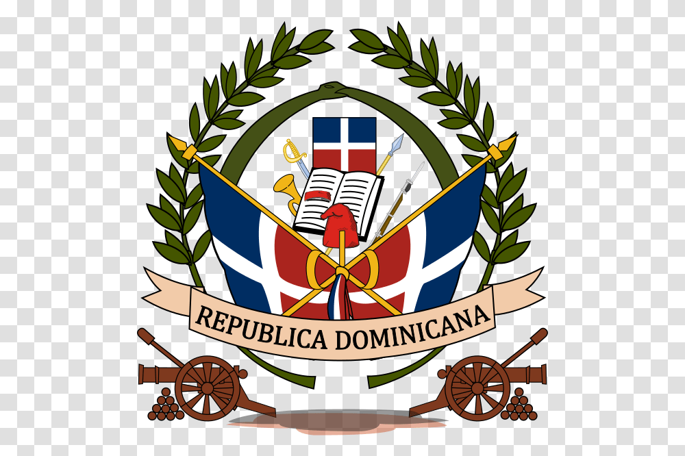 Primer Escudo Dominicano Escudo De La Republica Dominicana, Poster, Advertisement, Emblem Transparent Png