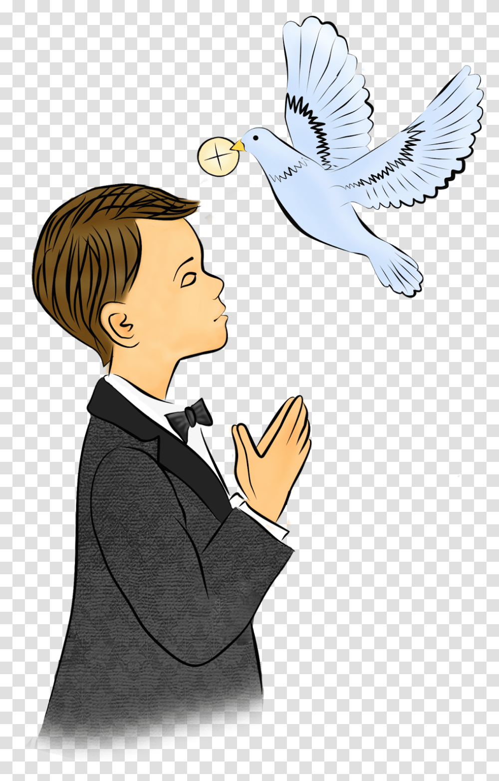 Primera Comunin Y U No Holy Communion Boy Clipart, Bird, Animal, Person, Human Transparent Png