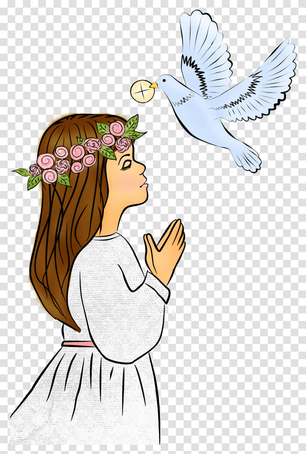 Primera Comunion First Holy Communion Clipart, Bird, Animal, Person, Human Transparent Png