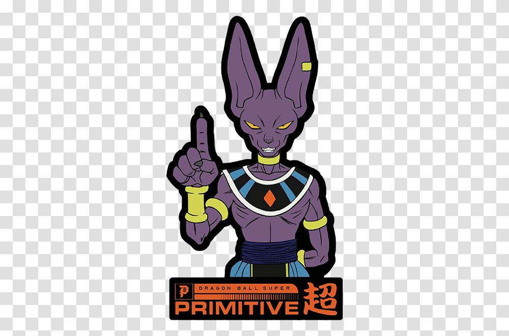 Primitive Dbs Beerus Classic Pin Fictional Character, Hand, Poster, Advertisement, Prison Transparent Png