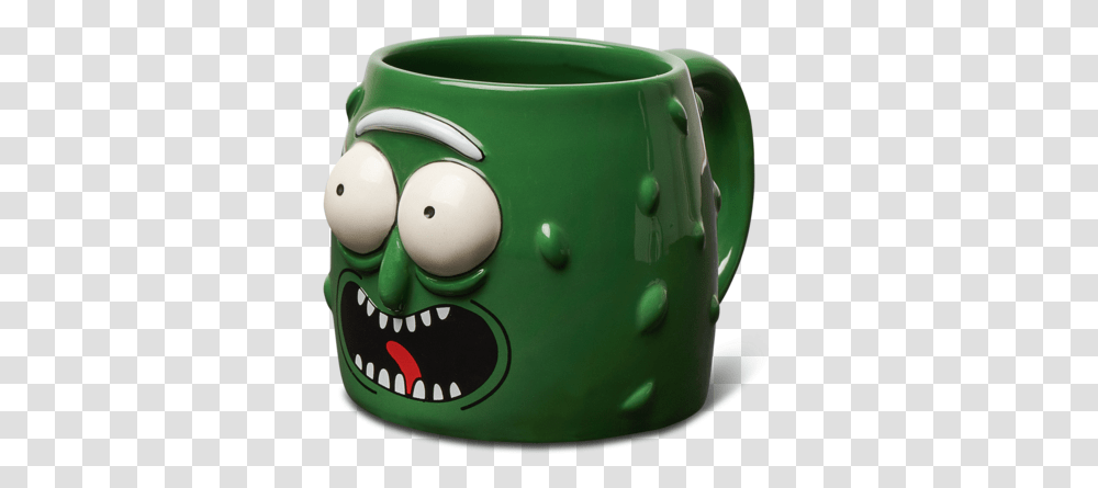 Primitive X Rick And Morty Pickle Molded Mug Cup Green Rick And Morty Pickle Mug, Coffee Cup, Birthday Cake, Dessert, Food Transparent Png
