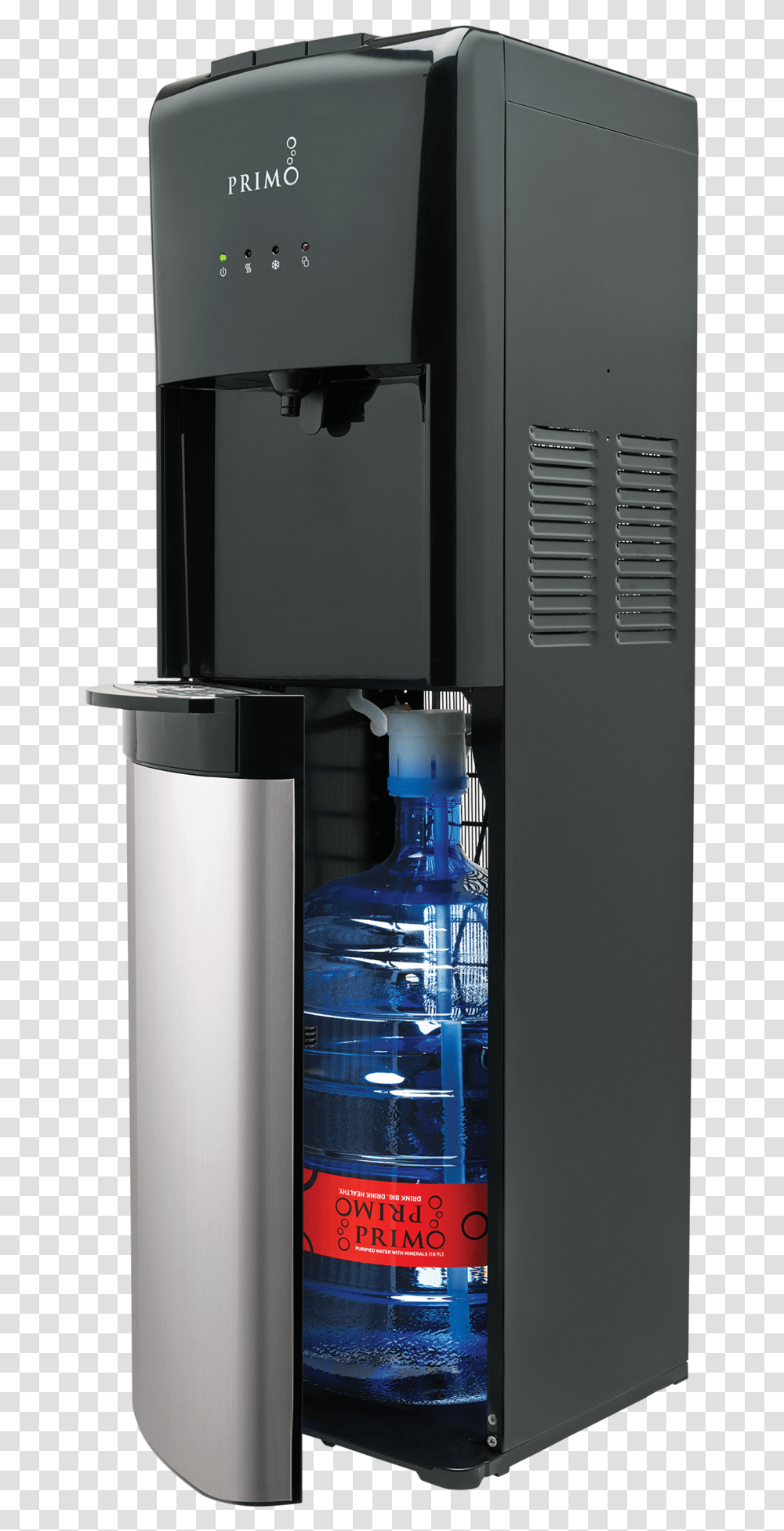 Primo Deluxe Bottom Loading Water Dispenser, Bottle, Refrigerator, Appliance, Locker Transparent Png