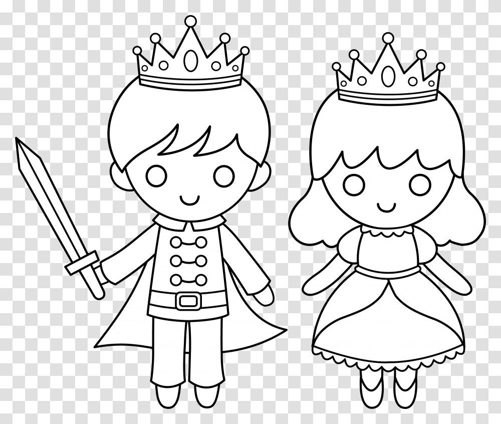 Prince Crown Prince And Princess Clip Art, Stencil, Snowman, Winter, Outdoors Transparent Png