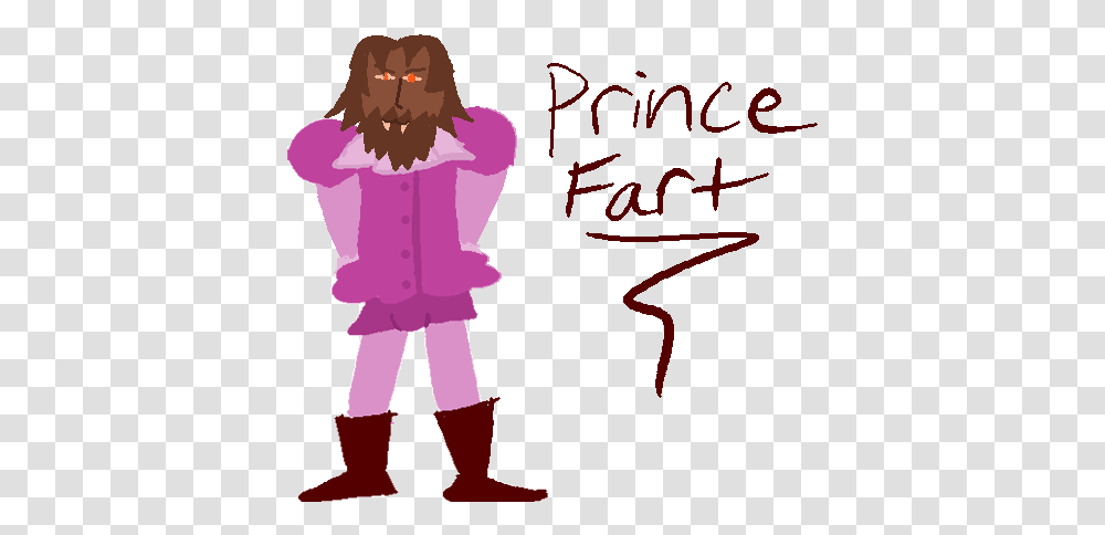 Prince Fart Illustration, Person, Text, Clothing, Female Transparent Png