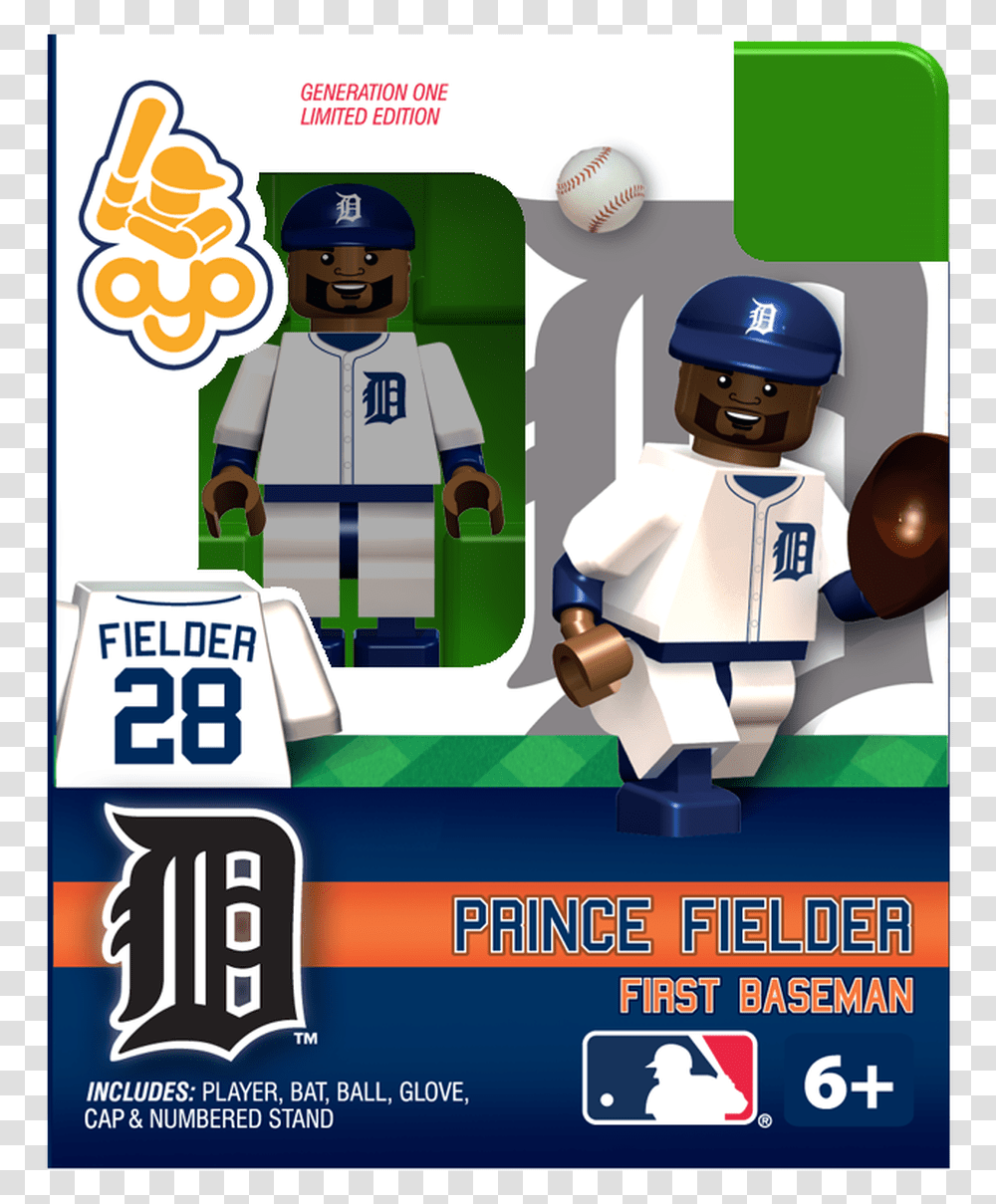 Prince Fielder Detroit Tigers Oyo Sportstoys Minifigures Buster Posey Lego Set, Helmet, Robot, Person Transparent Png