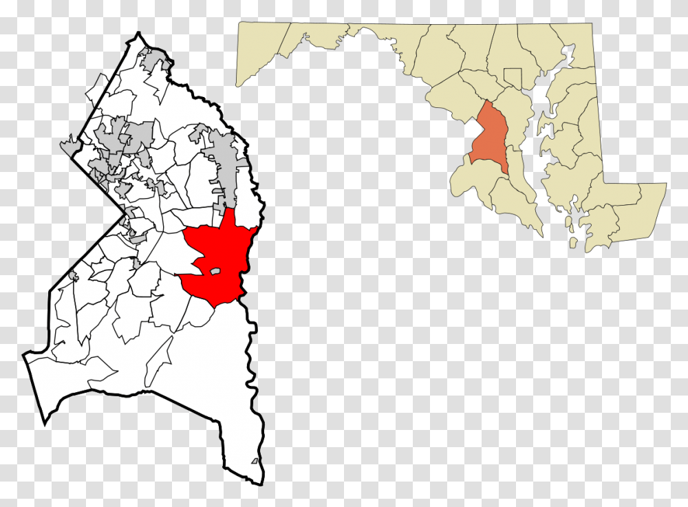 Prince George's County Outline, Map, Diagram, Atlas, Plot Transparent Png