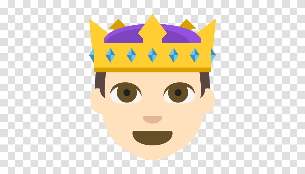 Prince Light Skin Tone Emoji Emoticon Vector Icon Free Download, Label Transparent Png