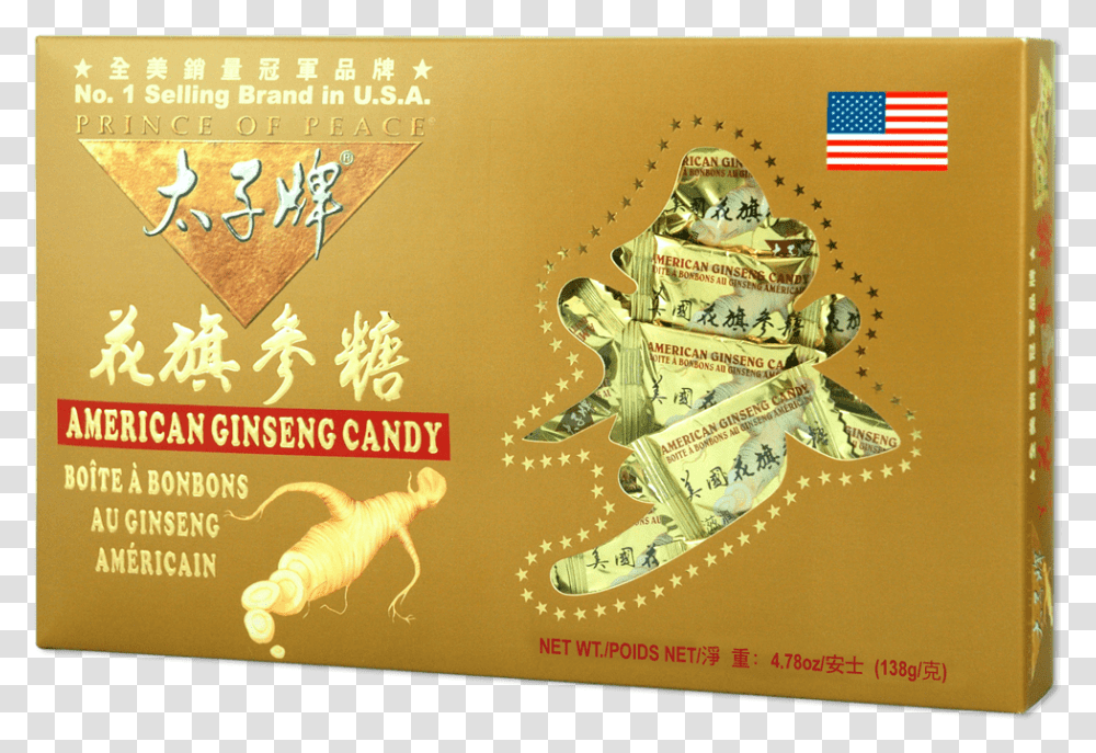 Prince Of Peace American Ginseng Root Candy Gold Gift Illustration, Envelope, Mail, Flag Transparent Png