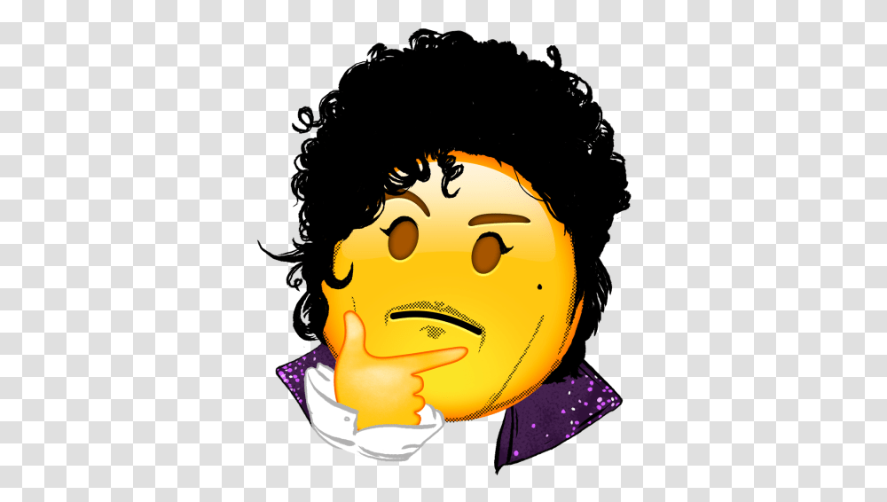 Prince Rogers Nelson Emoji, Face, Stain, Head, Paper Transparent Png