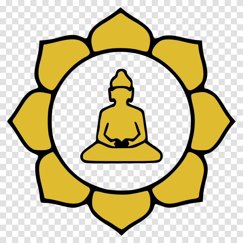 Prince Siddhartha Buddha Mahayana Buddhism Symbols, Worship, Silhouette, Gold Transparent Png